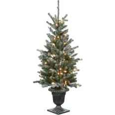 Interior Details National Tree Company 4Ft Pre-Lit Feel RealÂ® Snowy Morgan Christmas Tree