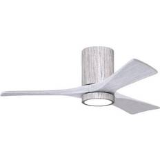 42 inch white ceiling fan Irene Barnwood and Matte White 42-Inch Three Blade Flush Mount Ceiling Fan