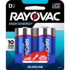 Rayovac High Energy Alkaline Batteries 2/Pkg-D