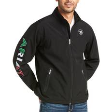 Stretch Outerwear Ariat Men's New Team Softshell Mexico Jacket - Black