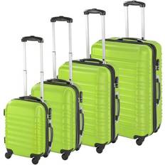 tectake Set de 4 Valises Trolley Rigides XL L M S