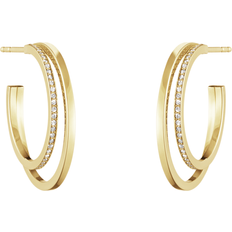 Georg Jensen Halo Earrings - Gold/Diamond (0.3ct.)