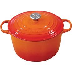 Le Creuset Sonstige Töpfe reduziert Le Creuset Flame Signature Cast Iron Deep Dutch mit Klappe 4.96 L 24 cm