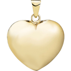 8k Smykker Scrouples Heart Pendant - Gold