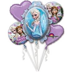 Birthdays Text & Theme Balloons Amscan Frozen Birthday Balloon Bouquet Multi-Colored