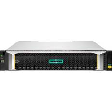 2.5 gbe HP E Modular Smart Array 2062 10GbE iSCSI SFF Storage Hårddiskarray 3.84 TB 24 fack (SAS-3) SSD 1.92 TB x 2 iSCSI (10 GbE) (extern) kan monteras i rack 2U