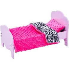 Rosa Juegos de cama Teamson Kids Olivias Little World Little Princess Single Bed Pink Bedding SetZebra