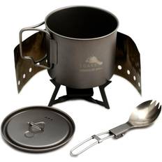 Toaks Camping & Friluftsliv Toaks Ultralight Titanium Solid fuel cook system