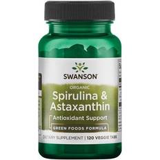 Swanson 120 veggie tabs Spirulina & Astaxanthin, Organic