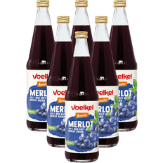 Druesaft Voelkel Merlot, ren rød druesaft
