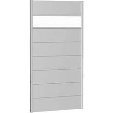 Udhuse Biohort Väggpanel aluminium akrylglas 100x180cm silver-metallic
