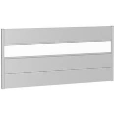 Lagerboxen Biohort Väggpanel aluminium akrylglas 200x90cm silver-metallic