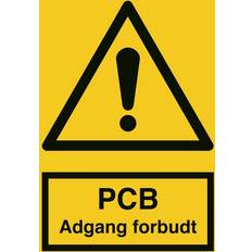 Otto Schachner Advarselsskilt PCB adgang forbudt A4