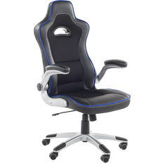 Beliani Executive Chair Black with Blue MASTER