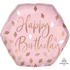 Amscan Happy Birthday Blush Supershape Balloon, none