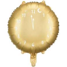 Ballonbogen PartyDeco Uhren Ballon Aluminium 45cm Gold