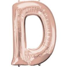 Barato Globos de letras Anagram 89756 37 in. Letter D Rose Gold Balloon