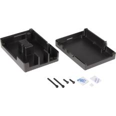 Pièces Détachées d'Ordinateur Joy-it RB-ALUCASEP4+08 Compatible Raspberry Pi Avec Refroidisseur Passif Noir