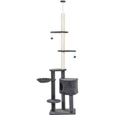 Pawhut 5-Tier Multi-Level Cat Tree Tower with Scratching Posts