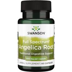 Swanson Fuldspektret Angelikarod 400 mg 60 Kapsler