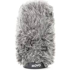 Microphone Protections Movo Photo WS-G140 Furry Rigid Windscreen for Microphones up to 5.5" Long