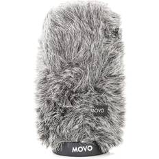 Protecciones de micrófono Movo WS-G140 Furry Rigid Windscreen for Microphones 18-23mm in Diameter and up to 5.5' (14cm) Long Dark Gray