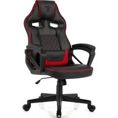 SENSE7 Knight black and red armchair