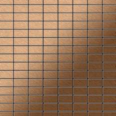 Alloy Alloy - Mosaic tile massiv metal Titanium Amber brushed copper 1.6mm thick