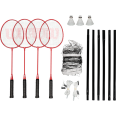 Wilson Set da badminton e reti Wilson Badminton-set, tour, unisex, 4 klubbor, 3 fjäderbollar, nät, 2