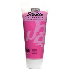 Rose Peintures acryliques Pebeo 100 ml Studio Acrylic Paint, Azo Pink