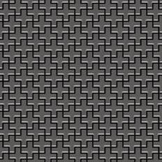 Alloy - Mosaic tile massiv metal Titanium Smoke brushed 1.6mm thick Swiss Cross-Ti-SB