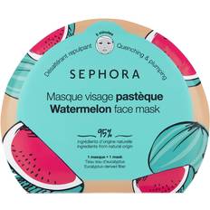 Multifärgade Ansiktsmasker Collection Sheet Mask 95% Natural Watermelon