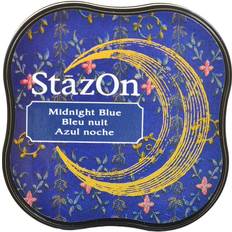 Midi pad Imagine StazOn Solvent Ink midnight blue 2.375 in. x 2.375 in. midi pad