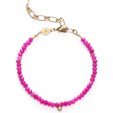 Jade Smykker Anni Lu Pump Up The Jam Bracelet - Gold/Pink/Pearl