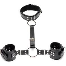 Strict Sexlegetøj Strict Collar with Cuffs Restraint Set Black