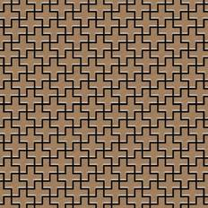 Alloy Alloy - Mosaic tile massiv metal Titanium Amber brushed copper 1.6mm thick Swiss