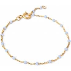 ENAMEL Copenhagen Lola Armbånd - Guld/Sky
