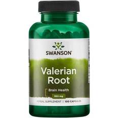 Valerian root Swanson 100 caps Valerian Root, 475mg 100 stk