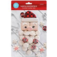 Cookie Cutters R&M International Cookie Cutters Santa Centerpiece Six-Piece Cookie Cutter