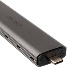 AK-ENU3M2-04, SSD kabinet, M.2, Serial ATA III, 10 Gbit/sek. USB-tilslutning, Grå