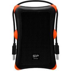 External Enclosures Silicon Power Armor A30 2.5-inch Shockproof SATA Hard Drive Enclosure Black
