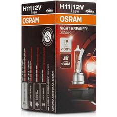 Night breaker silver h11 Osram "Glödlampa för bil 64211NBS H11 12V 55W 3200K"