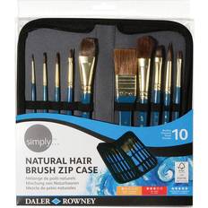 Daler Rowney Simply Watercolour Natural Hair Brush Zip Case (10pc) (The Art Of Giving) by Daler Rowney