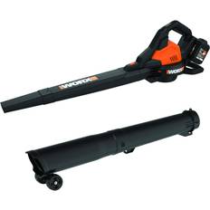 Worx Battery Leaf Blowers Worx 40V 4.0Ah Cordless Leaf Blower/Vac/Mulcher Power Share WG583 (Batteries & Charger Included)