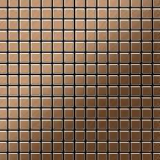 Mosaic tile massiv metal Titanium Amber brushed copper 1.6mm thick ALLOY Mosaic-Ti-AB