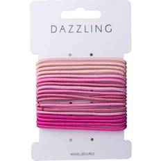 Hår 18-pack Hair Ties Pink