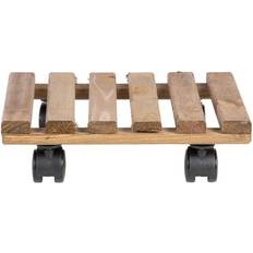 Esschert Design trolley brun firkantet krukker planter Plantekasse