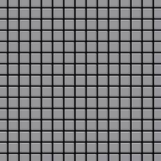 Tiles Alloy Alloy - Mosaic tile massiv metal Stainless Steel grey 1.6mm thick Mosaic-S-S-MA