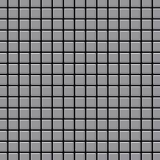 Alloy - Mosaic tile massiv metal Stainless Steel grey 1.6mm thick Mosaic-S-S-MA