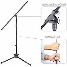 Microphone boom arm 360° Rotating Microphone Stand Mic Clip Boom Arm Foldable Tripod M300 5 Core